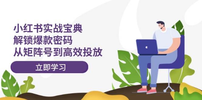 小红书实战宝典：解锁爆款密码，从矩阵号到高效投放-云舒网创