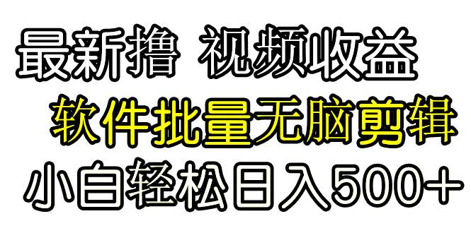 发视频撸收益，软件无脑批量剪辑，第一天发第二天就有钱-云舒网创