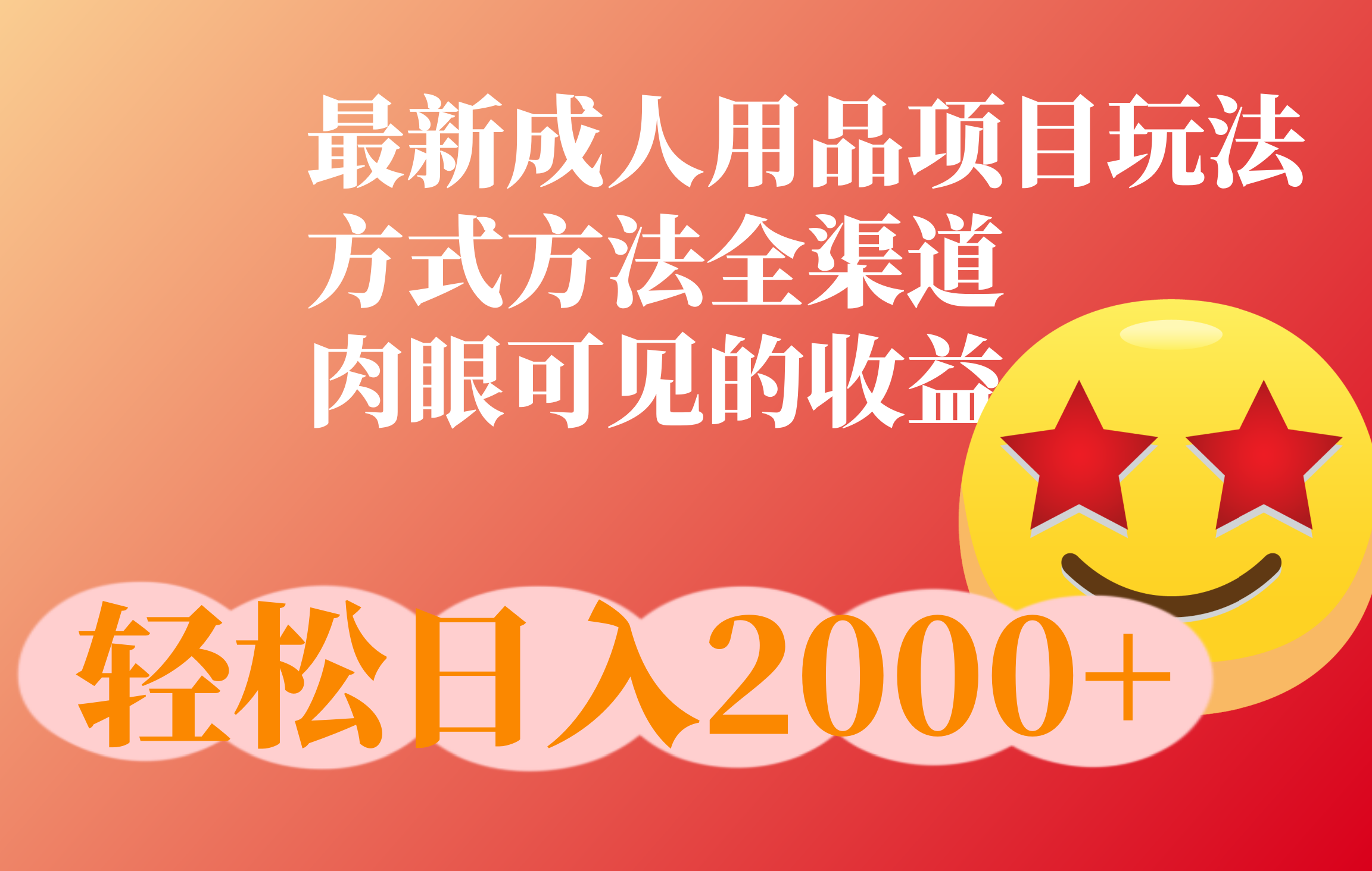 成人用品项目最新玩法，方式方法全渠道-云舒网创