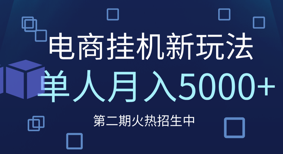 电商平台挂机新玩法，单人月入5000+攻略-云舒网创