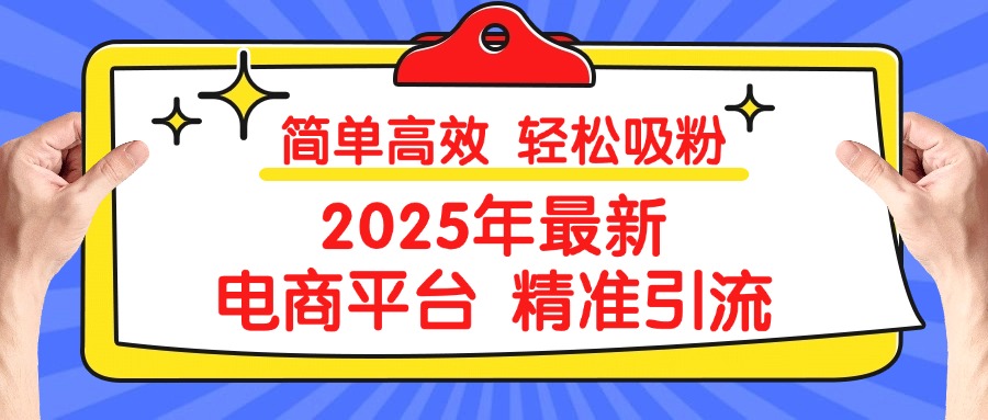 2025年最新电商平台精准引流 简单高效 轻松吸粉-云舒网创