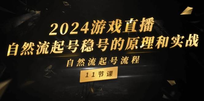 2024游戏直播-自然流起号稳号的原理和实战，自然流起号流程（11节）-云舒网创