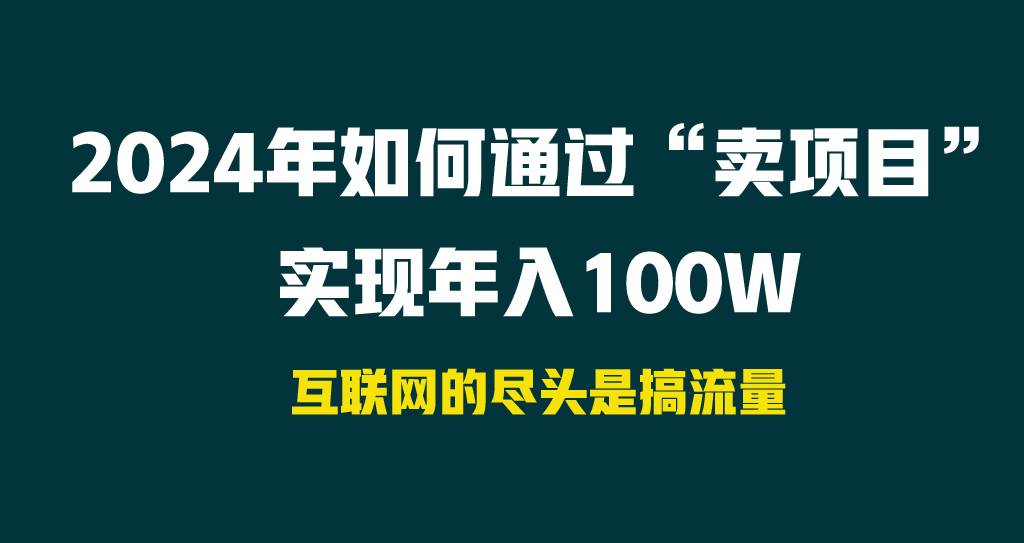2024年如何通过“卖项目”实现年入100W-云舒网创
