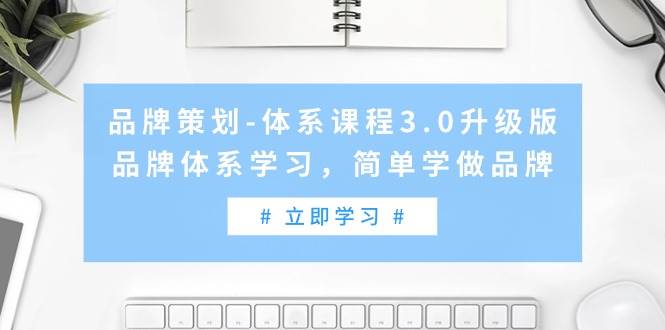 品牌策划-体系课程3.0升级版，品牌体系学习，简单学做品牌（高清无水印）-云舒网创