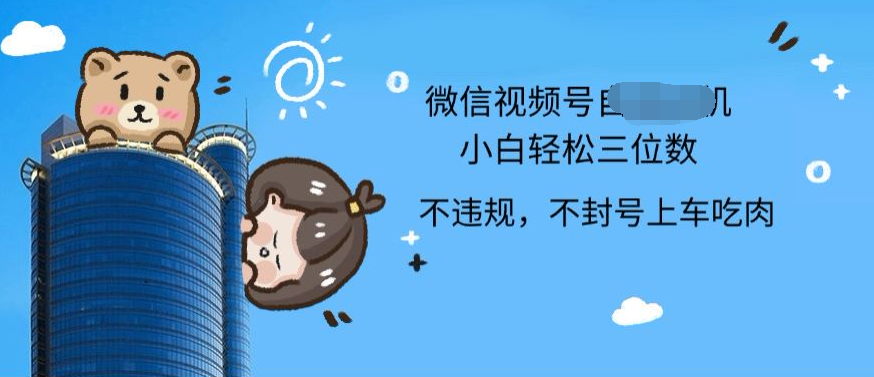 2024最新微信视频号挂机小白可上手，轻松日入三位数-云舒网创