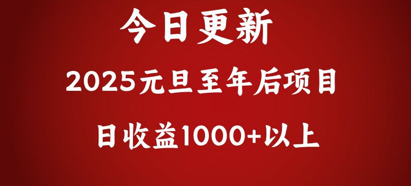 翻身项目，日收益1000+以上-云舒网创