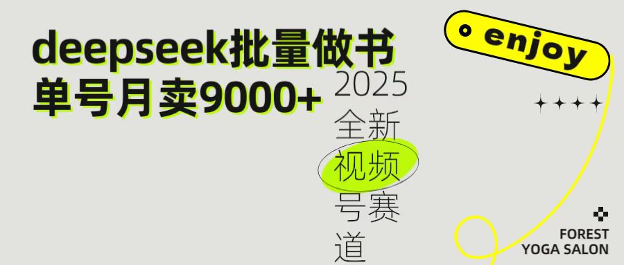 2025最新视频号项目 如何用Deepseek快速批量制作书单号 日入1000＋-云舒网创