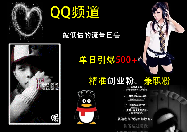 QQ频道，被低估的流量巨兽，单日引爆500+精准创业粉、兼职粉的引流秘籍-云舒网创