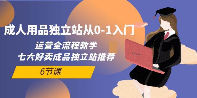 成人用品独立站从0-1入门，运营全流程教学，七大好卖成品独立站推荐-6节课-云舒网创