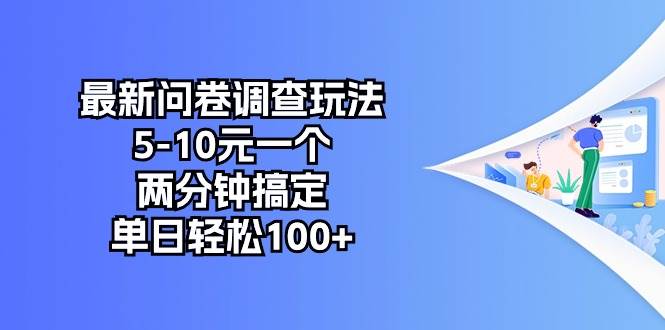 最新问卷调查玩法，5-10元一个，两分钟搞定，单日轻松100+-云舒网创