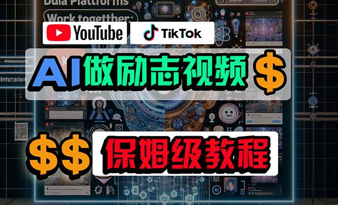 利用AI制作励志视频，在YouTube和TikTok赚钱，小白可做（附工具）-云舒网创
