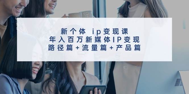 新个体 ip变现课，年入百万新媒体IP变现，路径篇+流量篇+产品篇-云舒网创