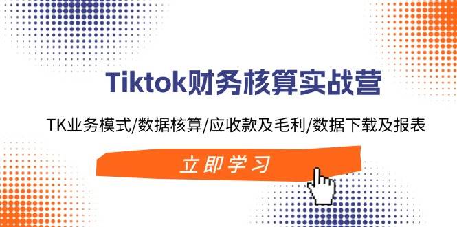 Tiktok财务核算实战营：TK业务模式/数据核算/应收款及毛利/数据下载及报表-云舒网创