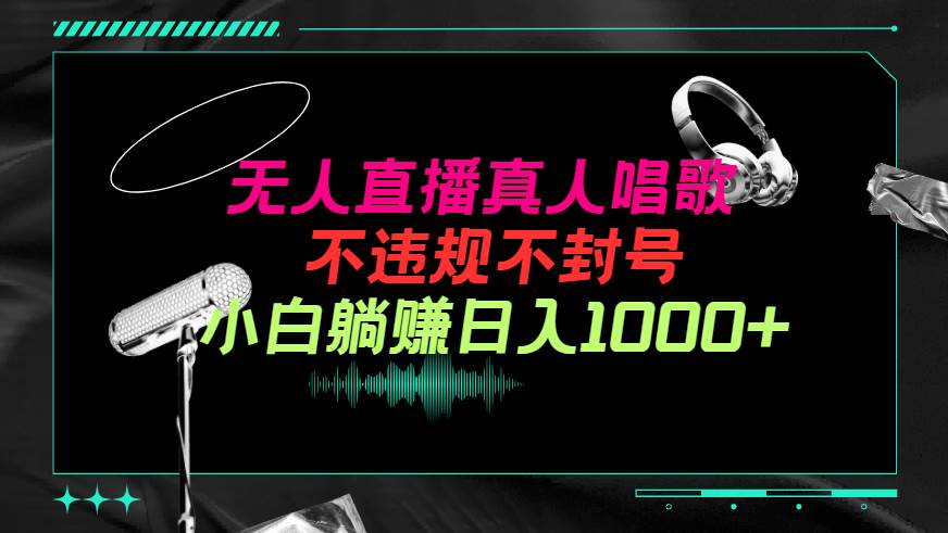 抖音24小时无人直播音乐，不违规，不封号纯撸音浪，小白实操当天日入1000+-云舒网创