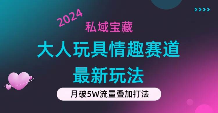 私域宝藏：大人玩具情趣赛道合规新玩法，零投入，私域超高流量成单率高-云舒网创