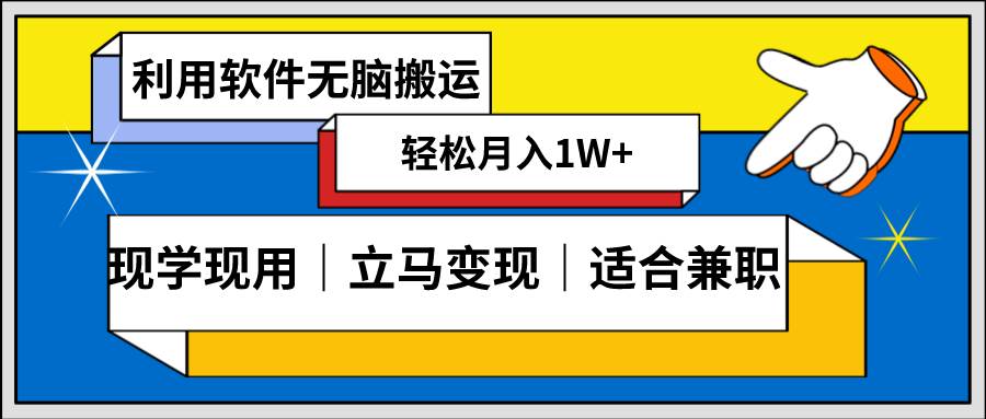 低密度新赛道 视频无脑搬 一天1000+几分钟一条原创视频 零成本零门槛超简单-云舒网创