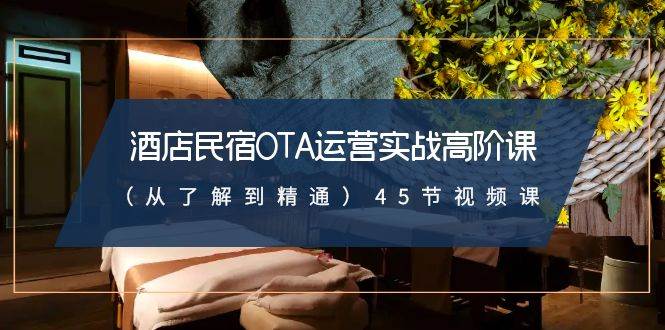 酒店民宿-OTA运营实战高阶课（从了解到精通）45节视频课-云舒网创